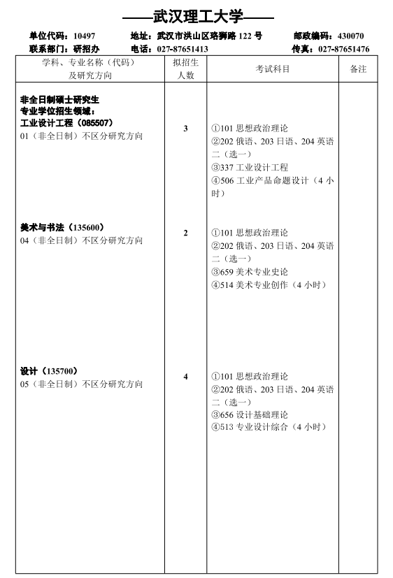 院校简章丨武汉理工大学2024年硕士研究生招生简章武汉理工大学！武汉理工大学