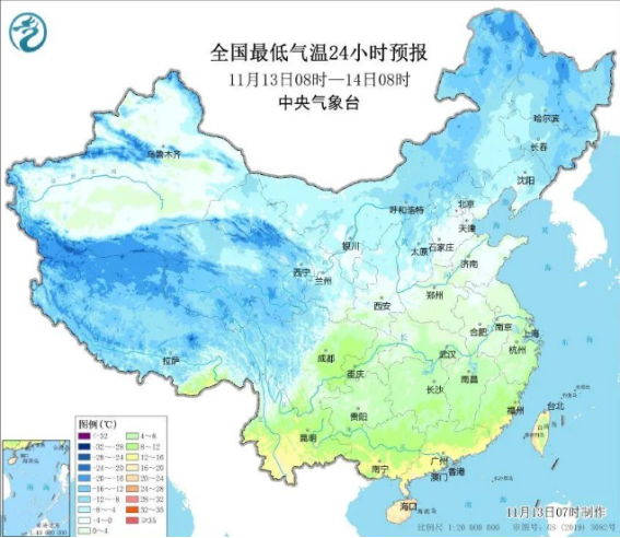 寒潮,冷空气,气温下降,雨雪天气,天气预警