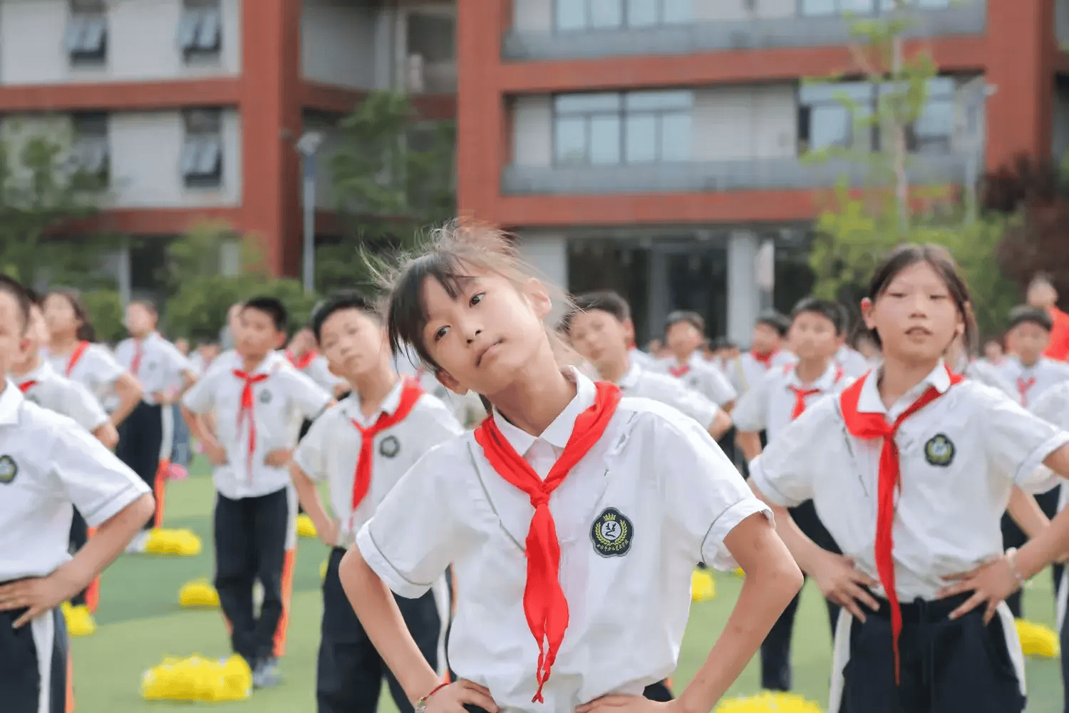 合肥市义务教育学校每天一节体育课现场会在合肥市少儿艺术学校教育集团站塘校区召开