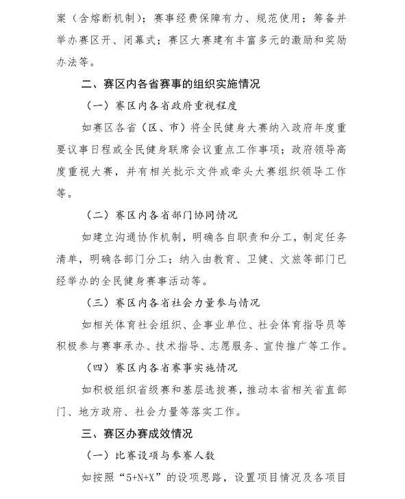 国家体育总局社体中心关于印发《第一届全国全民健身大赛评估工作方案》的通知